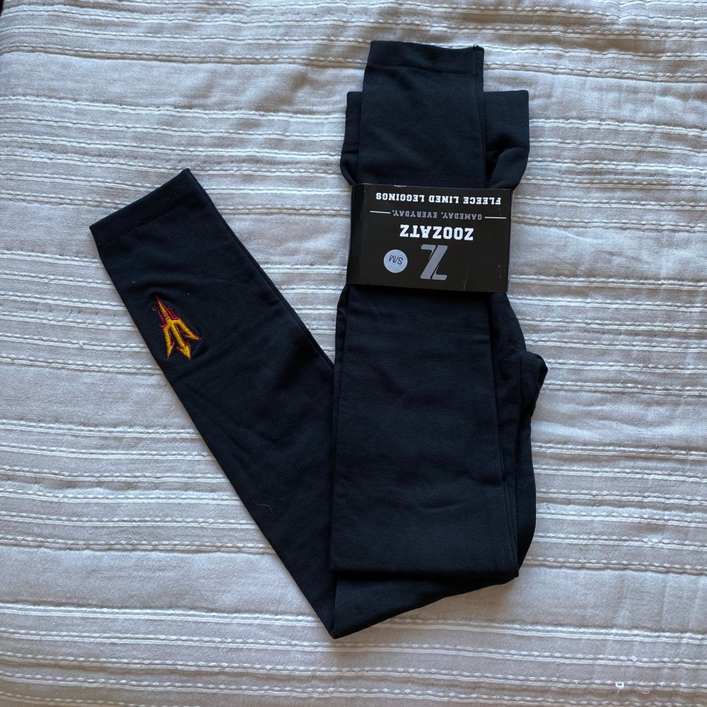 ASU Black Fleece Lined Leggings